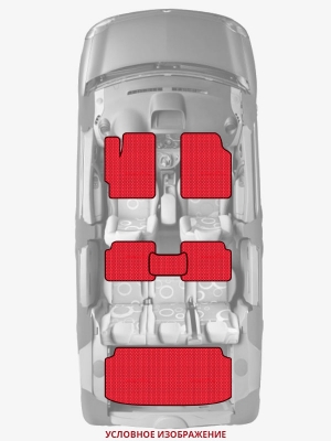 ЭВА коврики «Queen Lux» комплект для SEAT Altea